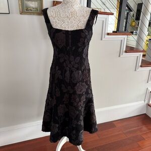 CHARLES CHANG-LIMA Wool & Silk Floral Dress Sz 4